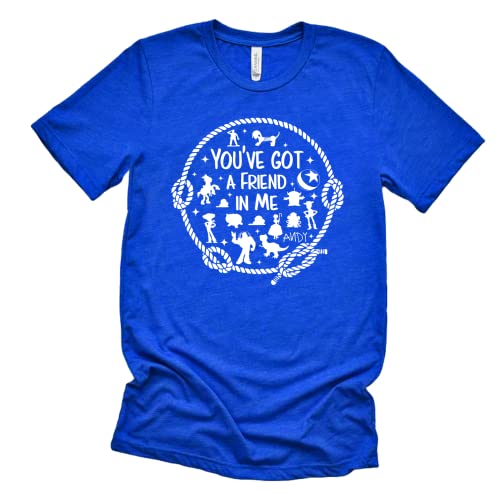 You've Got A Friend in Me T-Shirt for Women Men,Toy Story Shirt Unisex Funny Letter Print Graphic Short Sleeve Tees Tops