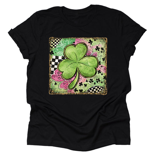 Preppy St Patrick's Day Retro Casual Short Sleeve Unisex Shirt