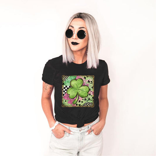 Preppy St Patrick's Day Retro Casual Short Sleeve Unisex Shirt