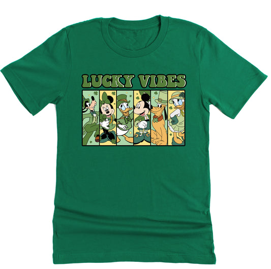 St Patrick Lucky Vibes Disney Inspired Casual Short Sleeve Unisex Shirt