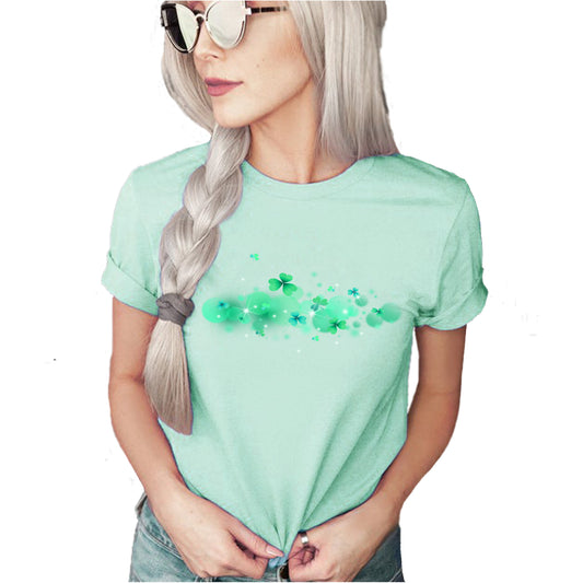 St. Patrick Shamrock Fantasy Casual Short Sleeve Unisex Shirt