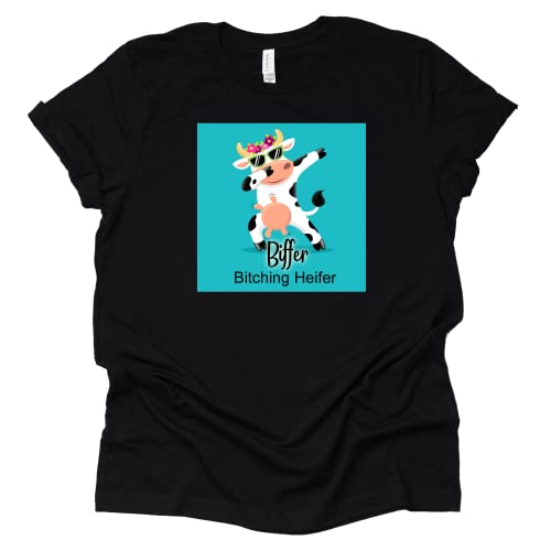 Biffer Bitching Heifer Cow Dancing T-Shirt, Shoelover99 Merch, Ophelia Nichols Unisex Sizing