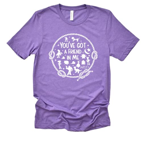 You've Got A Friend in Me T-Shirt for Women Men,Toy Story Shirt Unisex Funny Letter Print Graphic Short Sleeve Tees Tops