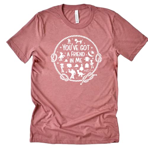 You've Got A Friend in Me T-Shirt for Women Men,Toy Story Shirt Unisex Funny Letter Print Graphic Short Sleeve Tees Tops