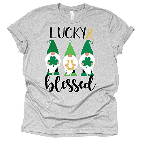 Lucky and Blessed Gnomes Shirt Patrick's Day T-Shirt St Patty Day Unisex Shirt T-Shirt